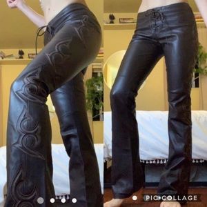 Genuine Leather Bebe pants